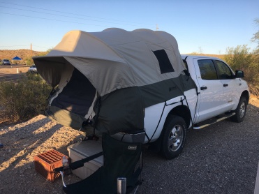 Guy and Kim's truck tent.